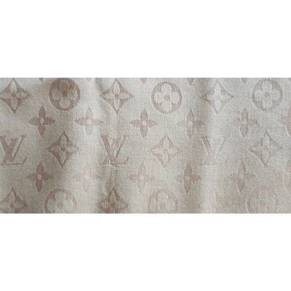 Louis Vuitton Silk Wool Monogram Shawl - Picture 8 of 13